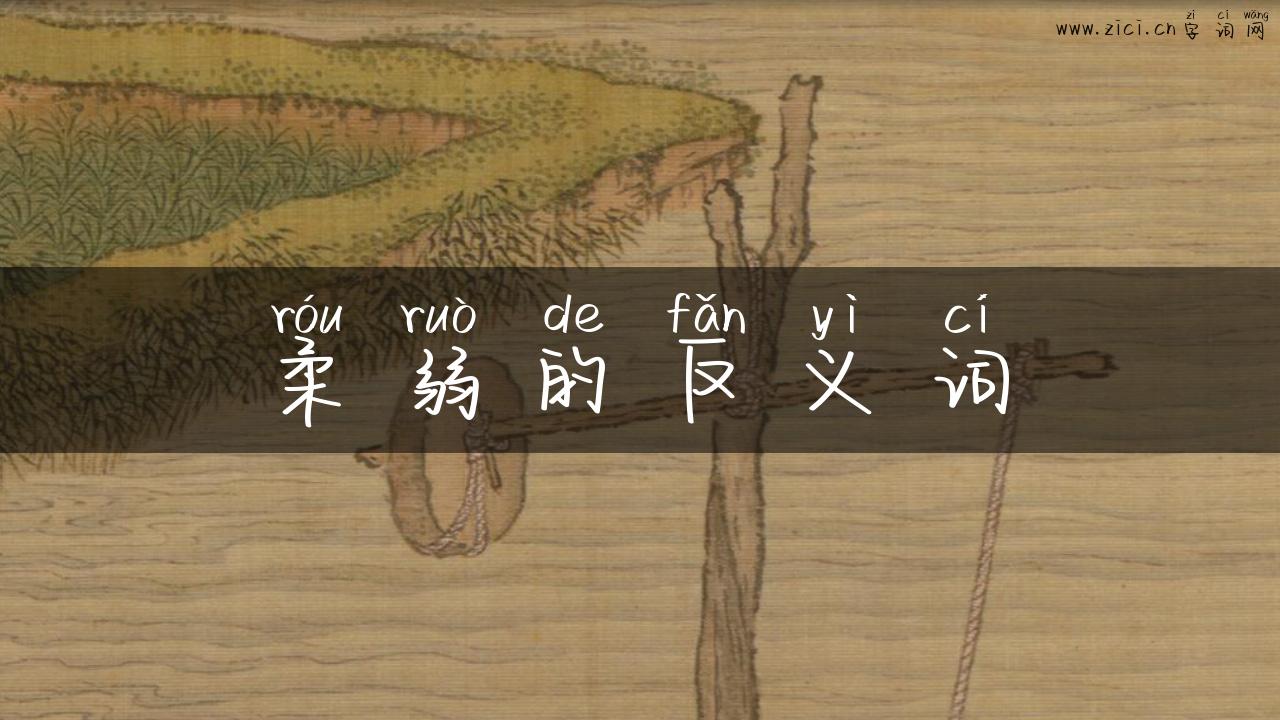 柔弱的反义词