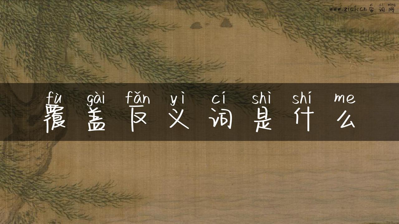 覆盖反义词是什么