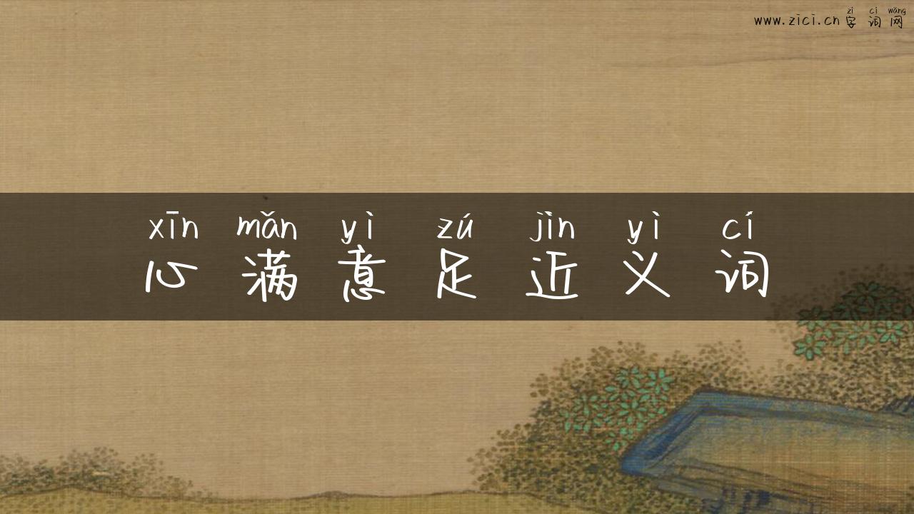 心满意足近义词