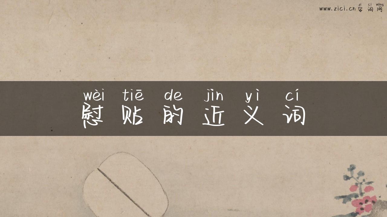 慰贴的近义词