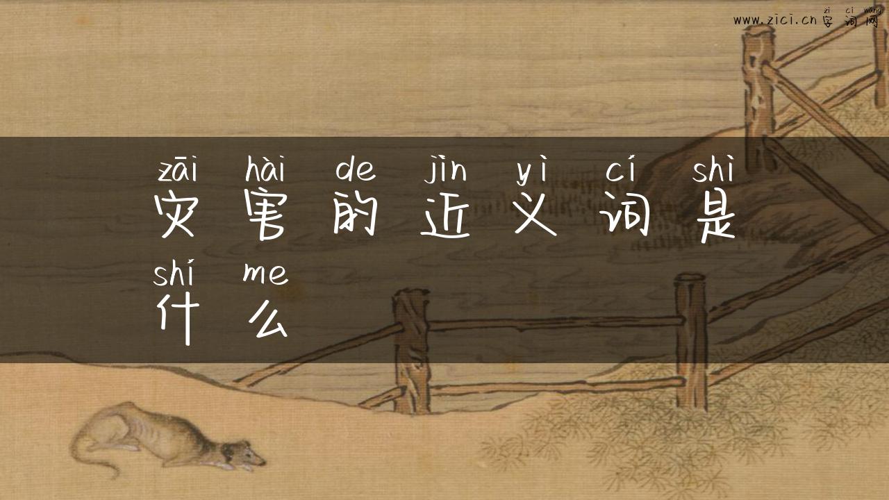 灾害的近义词是什么
