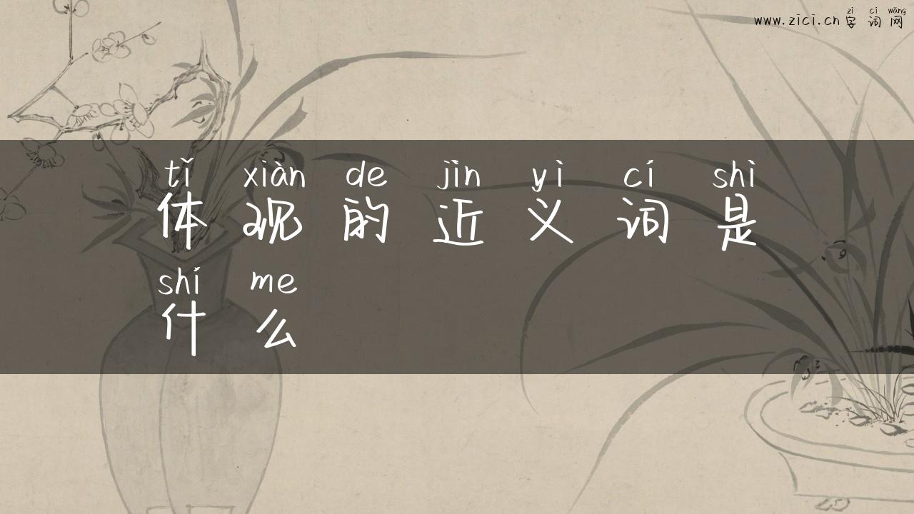 体现的近义词是什么