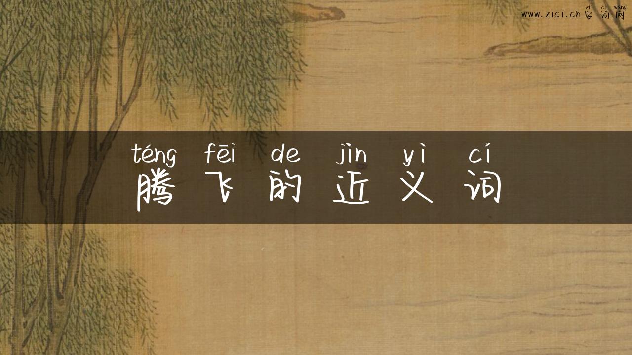 腾飞的近义词