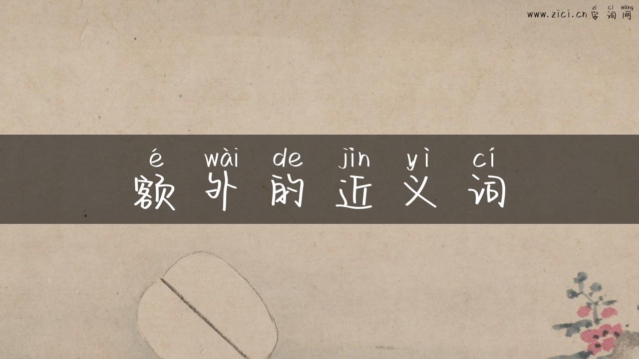 额外的近义词