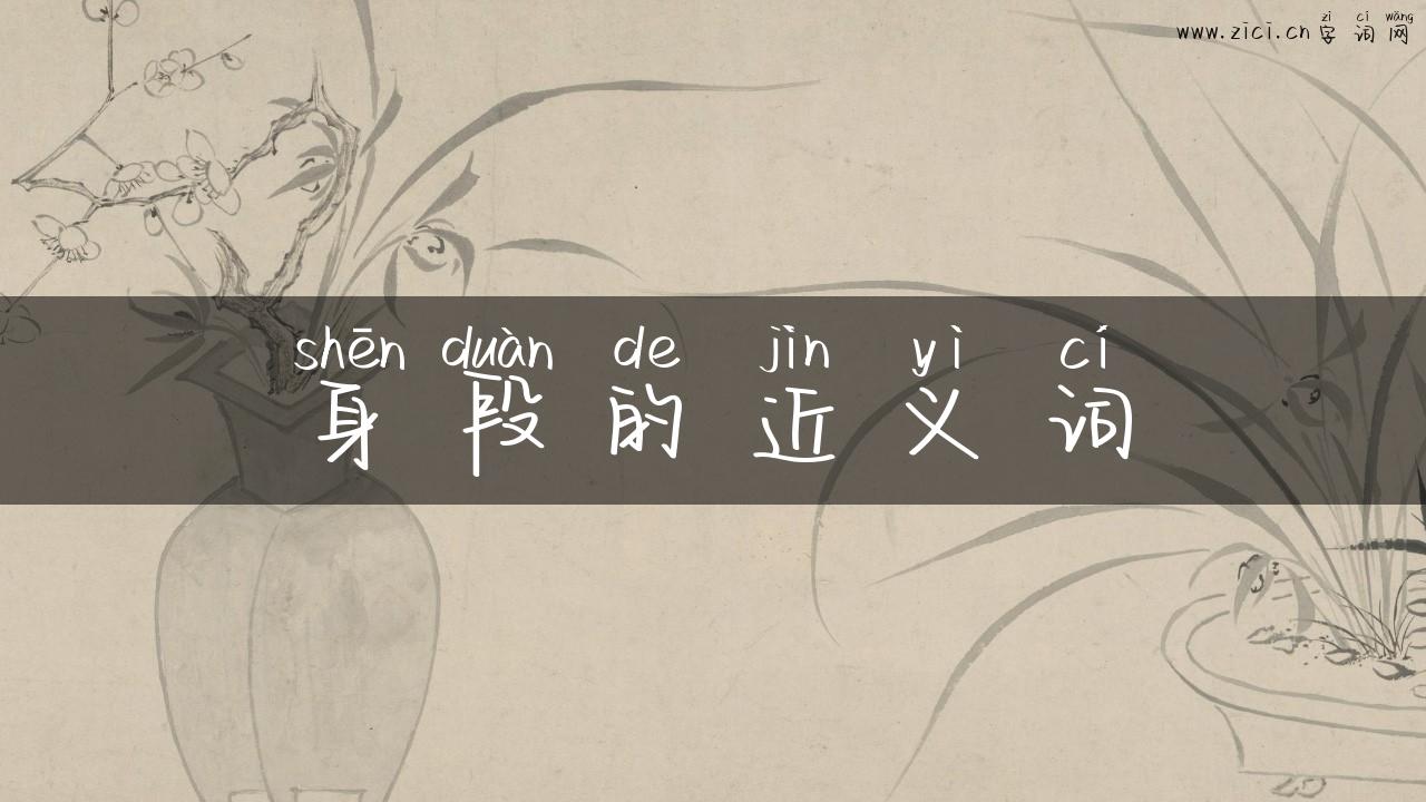 身段的近义词