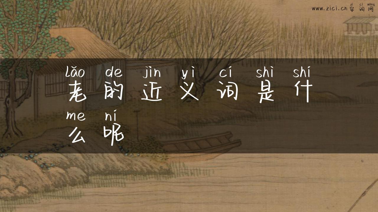 老的近义词是什么呢