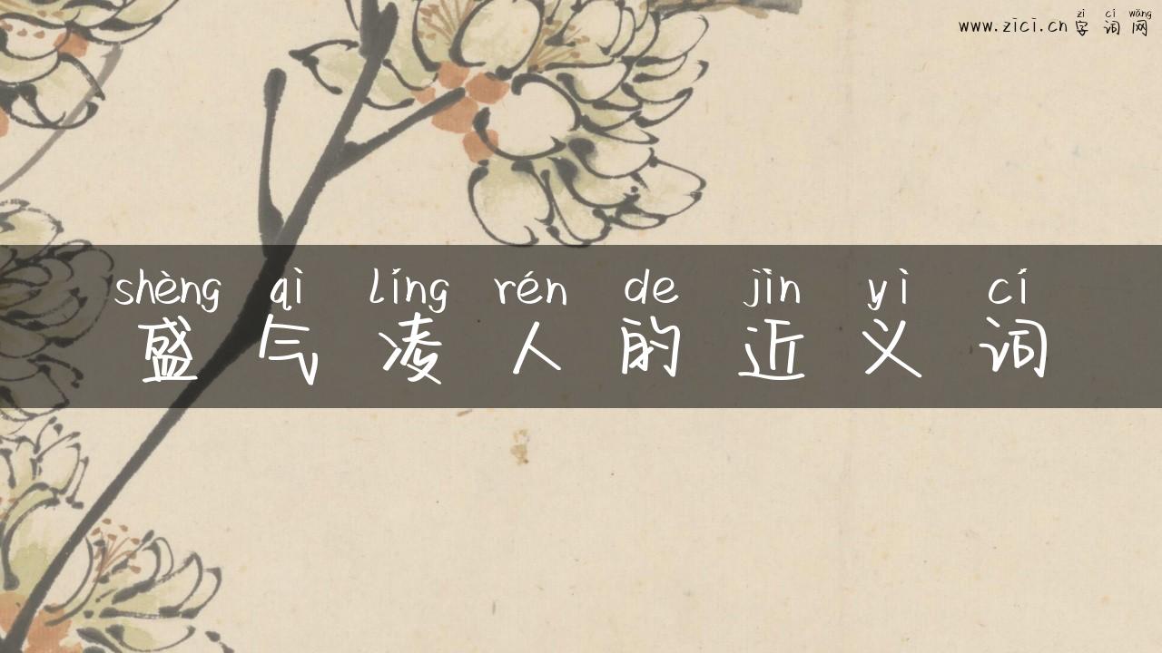 盛气凌人的近义词