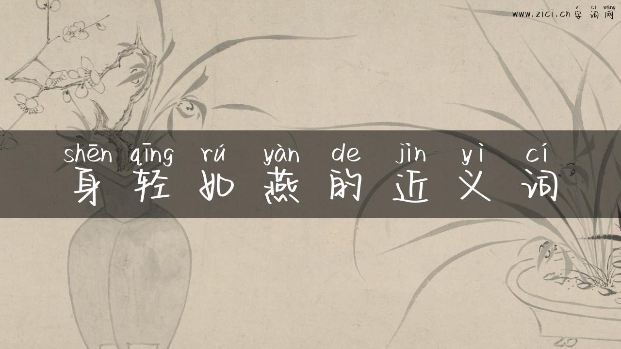 身轻如燕的近义词