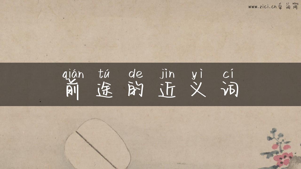 前途的近义词