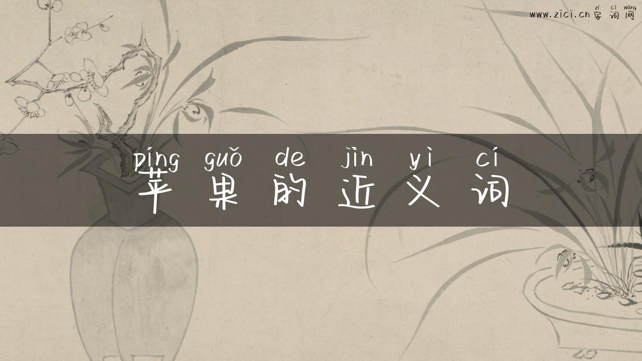 苹果的近义词