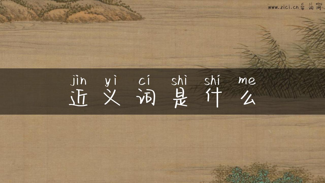 近义词是什么