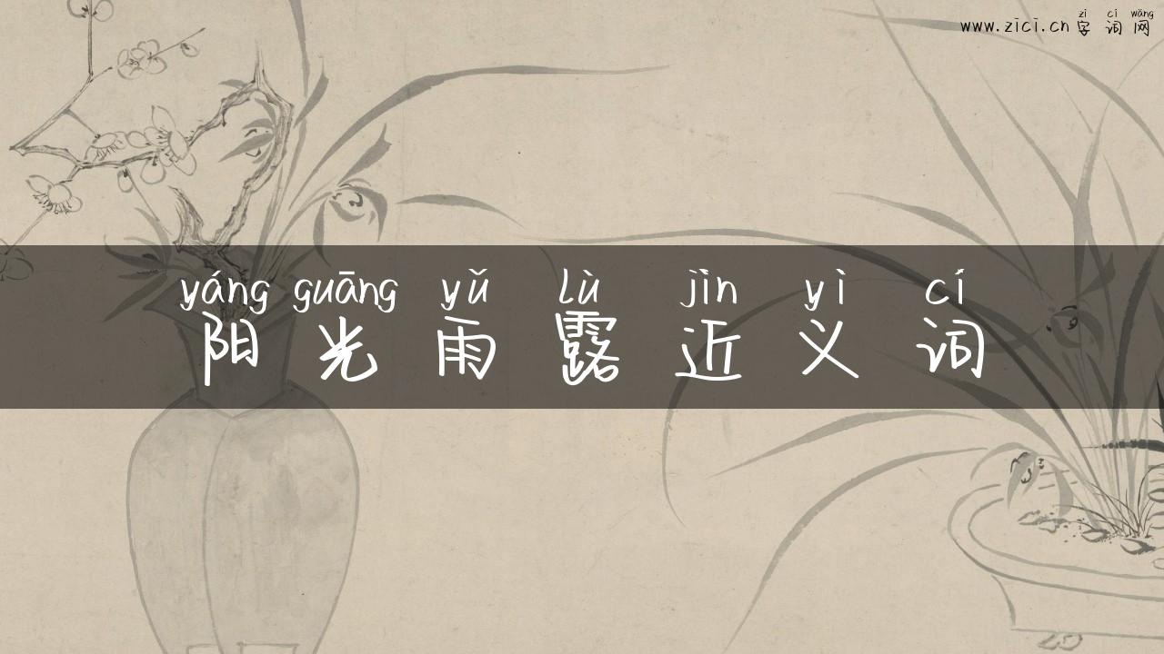阳光雨露近义词