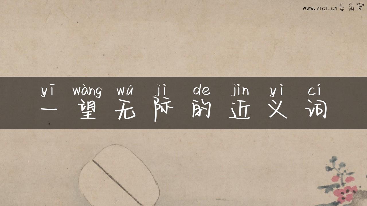 一望无际的近义词