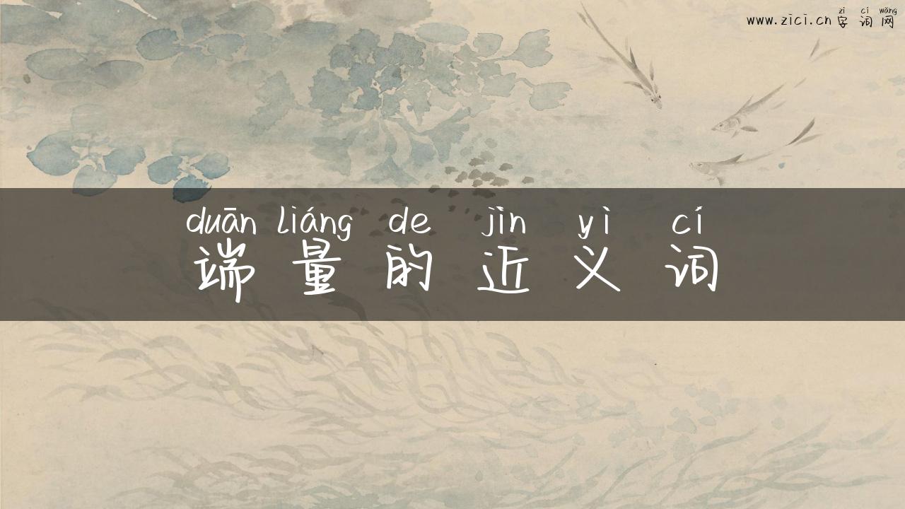 端量的近义词
