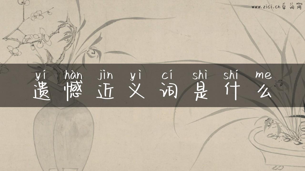遗憾近义词是什么