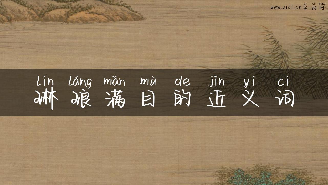 琳琅满目的近义词