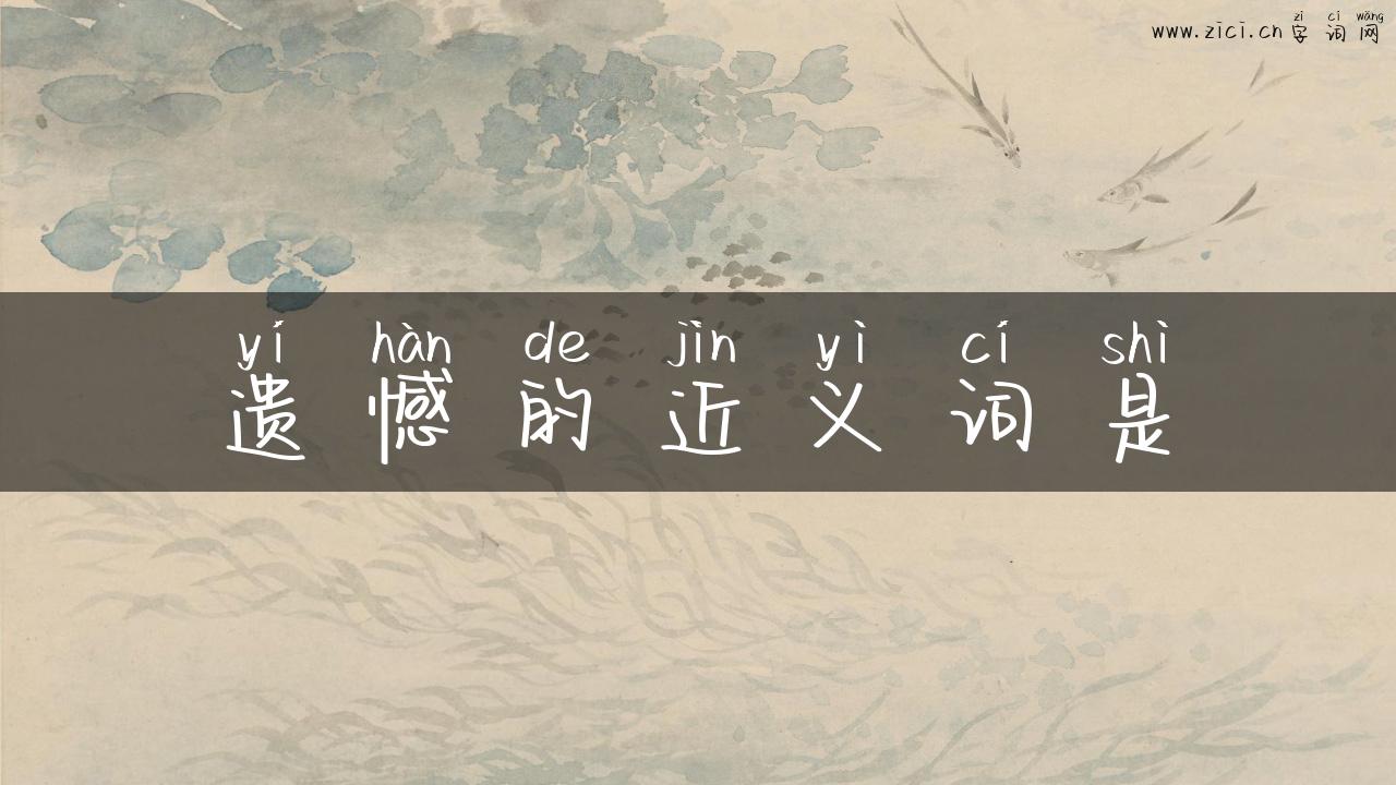 遗憾的近义词是