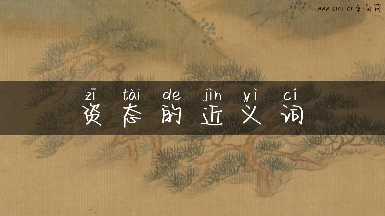 资态的近义词