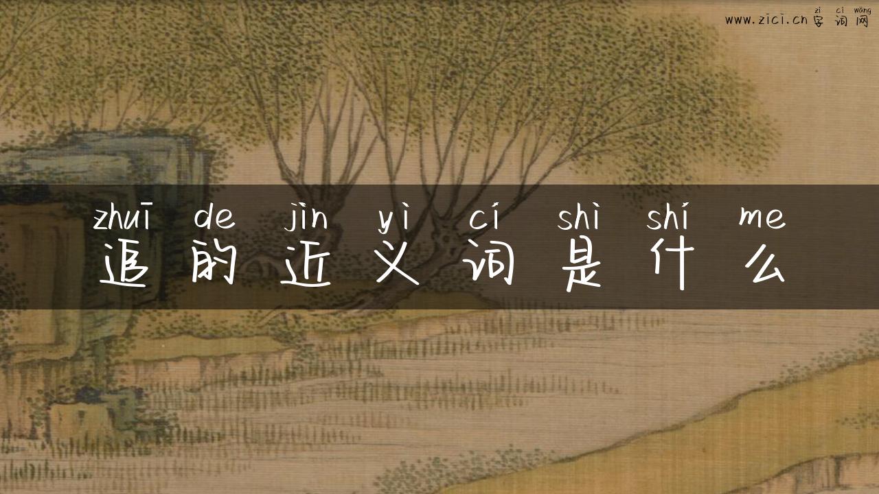追的近义词是什么