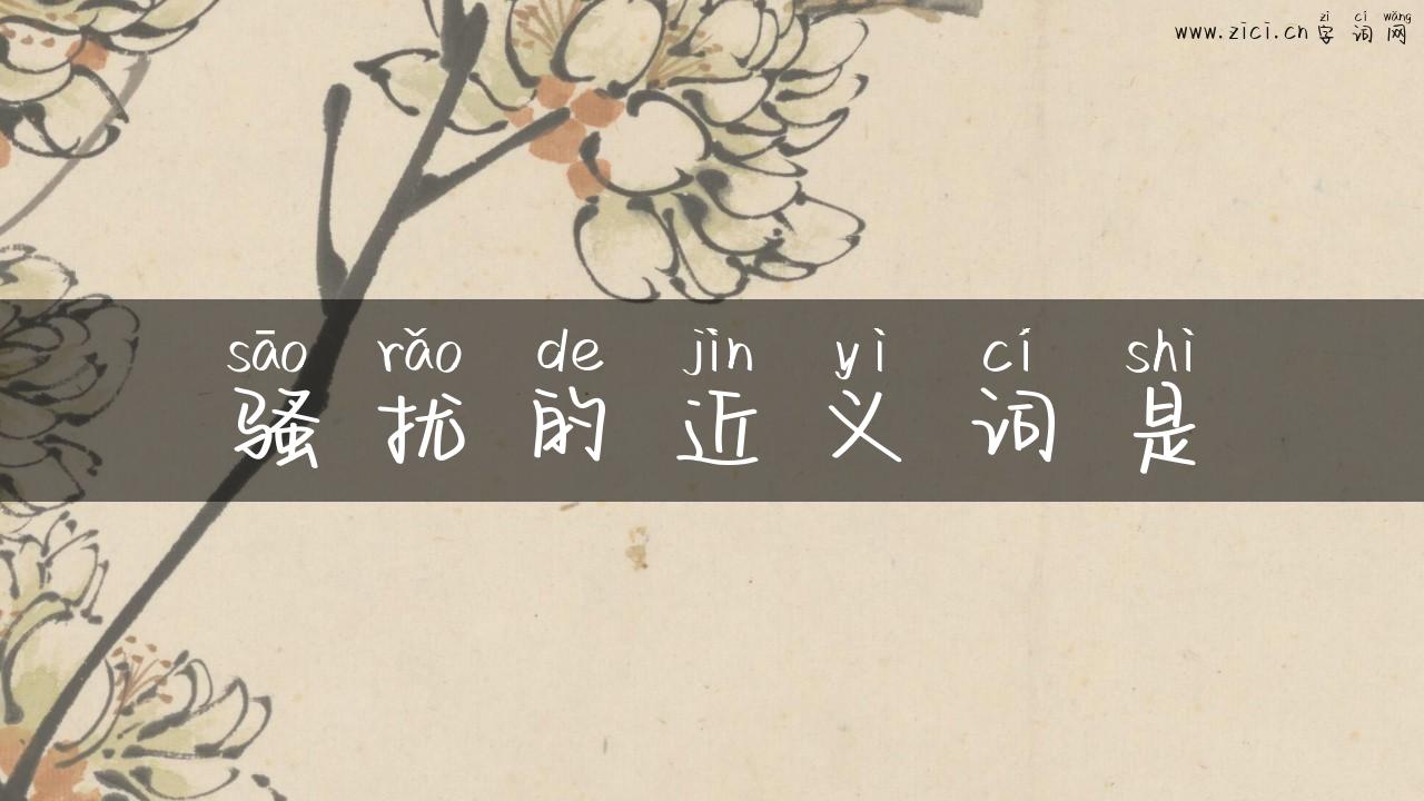 骚扰的近义词是