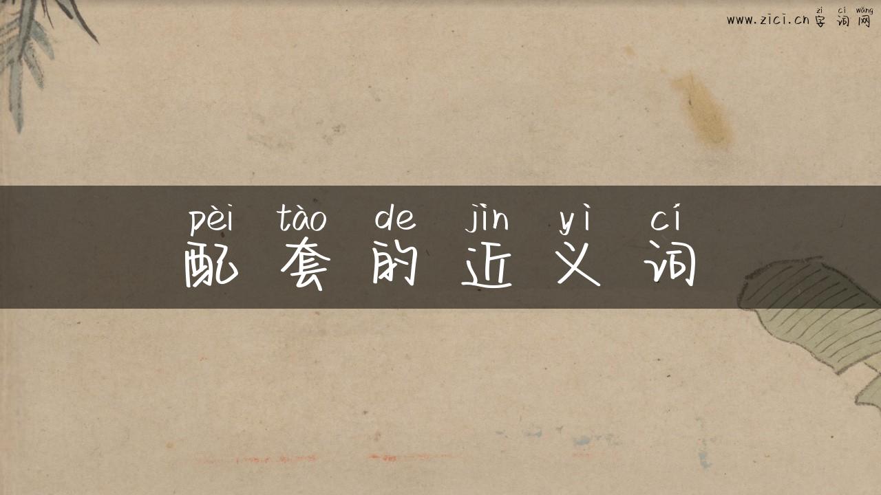 配套的近义词
