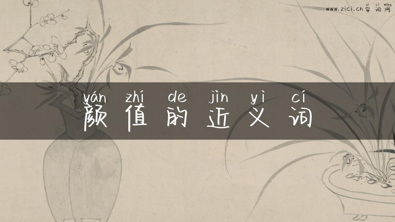 颜值的近义词