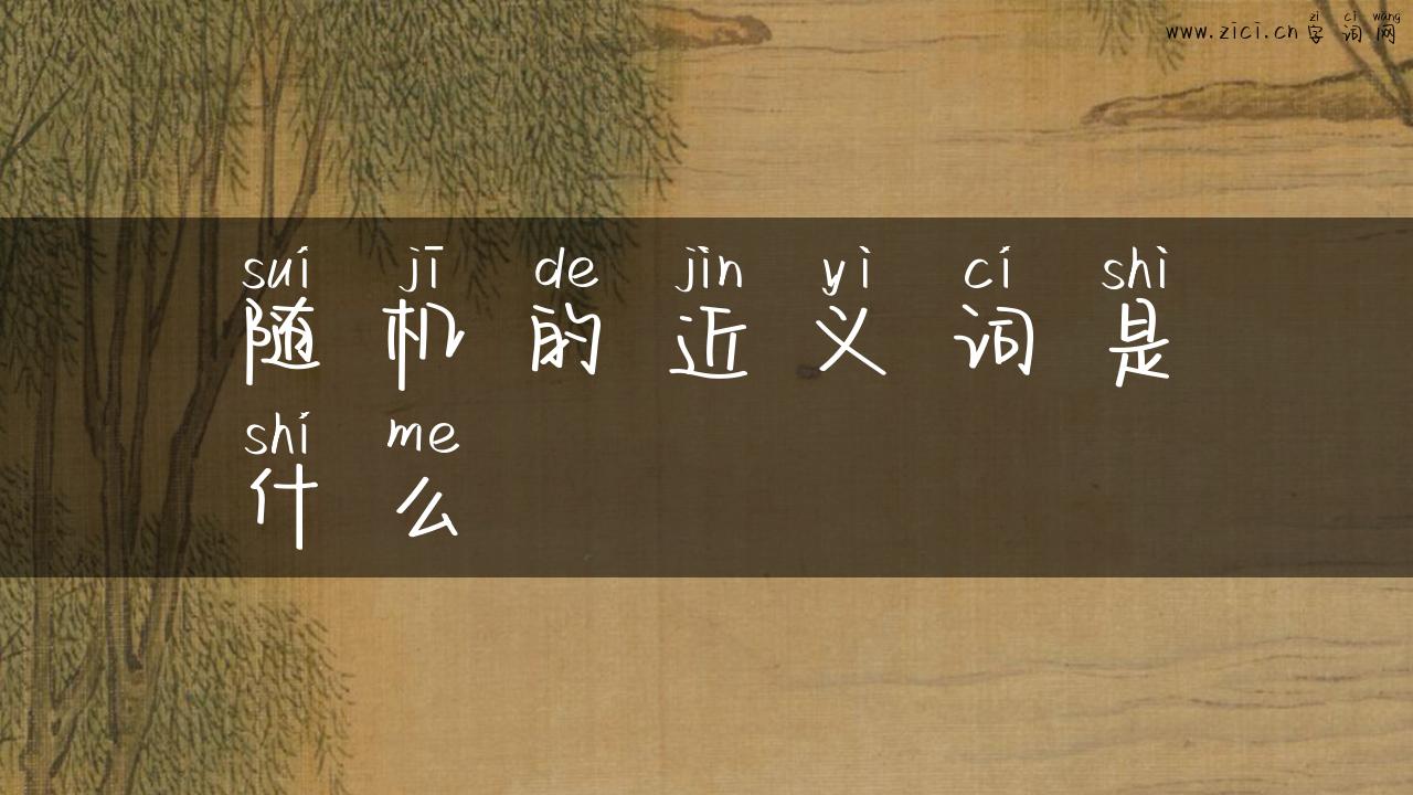 随机的近义词是什么
