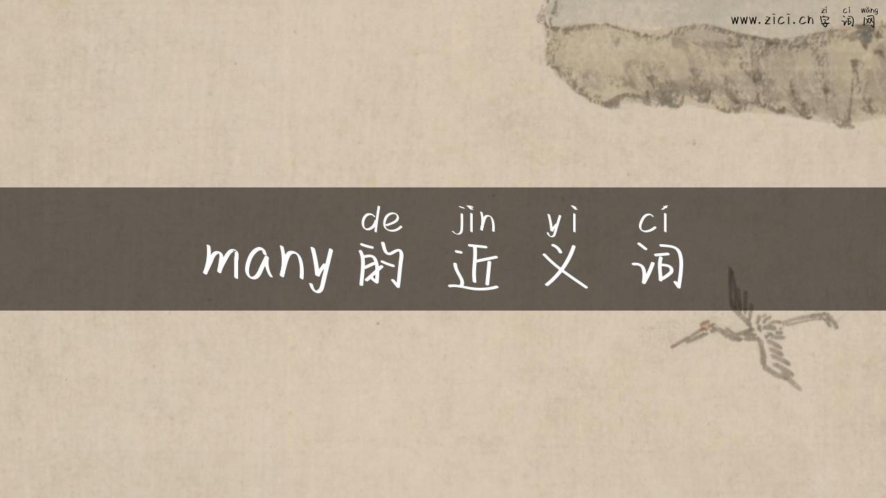 many的近义词