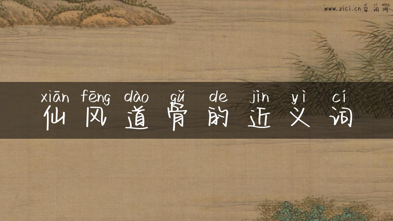 仙风道骨的近义词