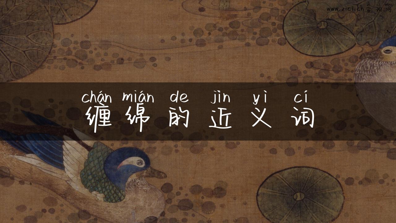 缠绵的近义词
