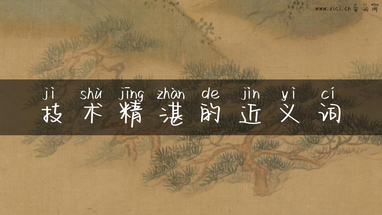 技术精湛的近义词