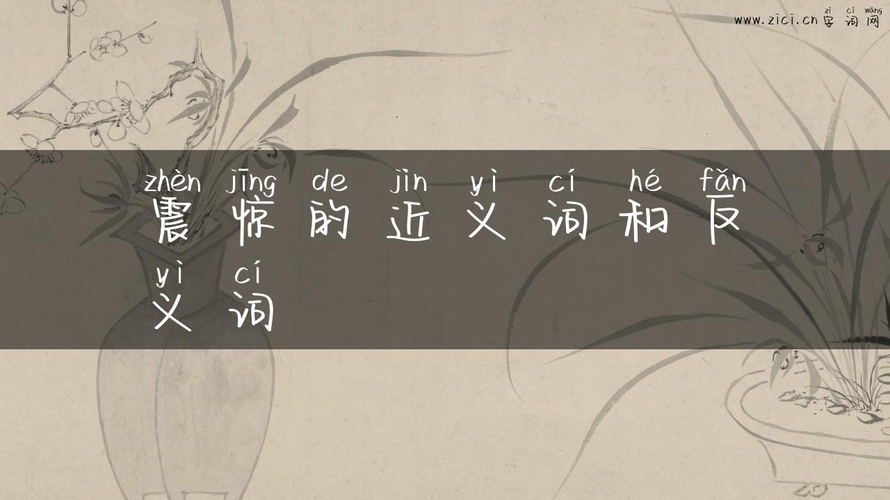 震惊的近义词和反义词