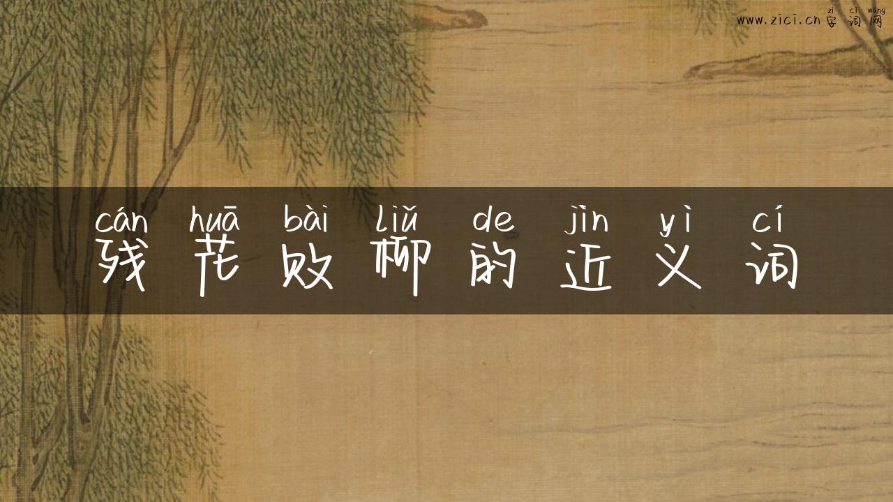 残花败柳的近义词