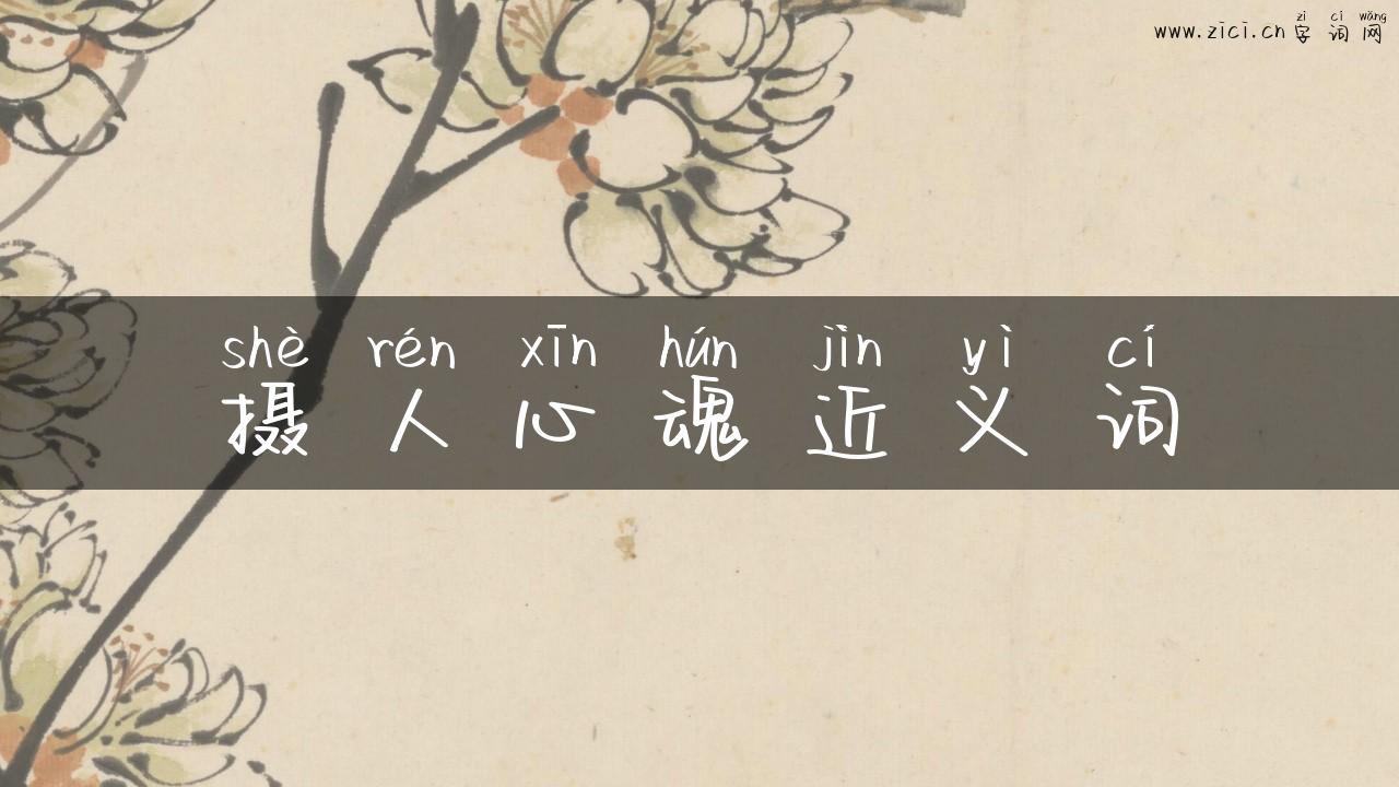 摄人心魂近义词