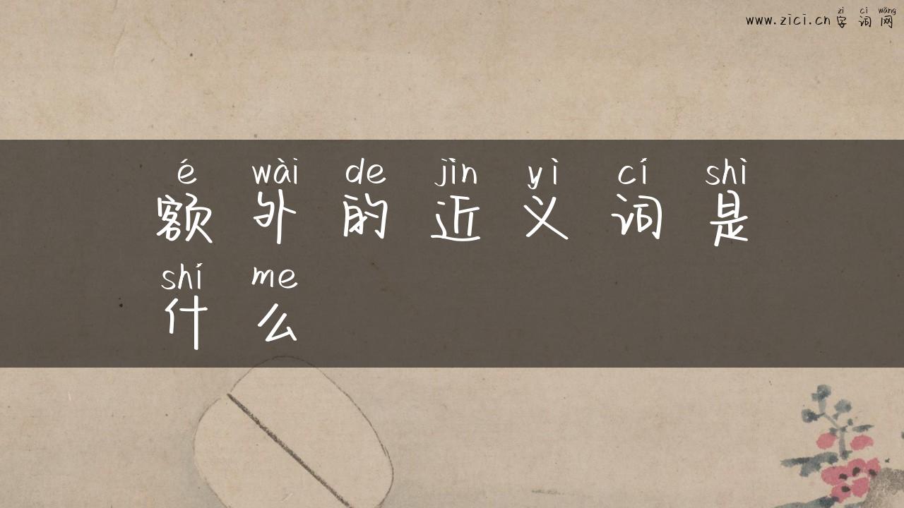 额外的近义词是什么