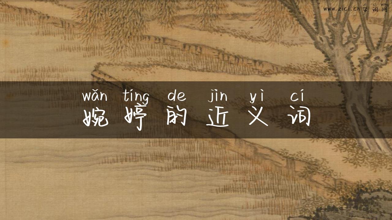 婉婷的近义词