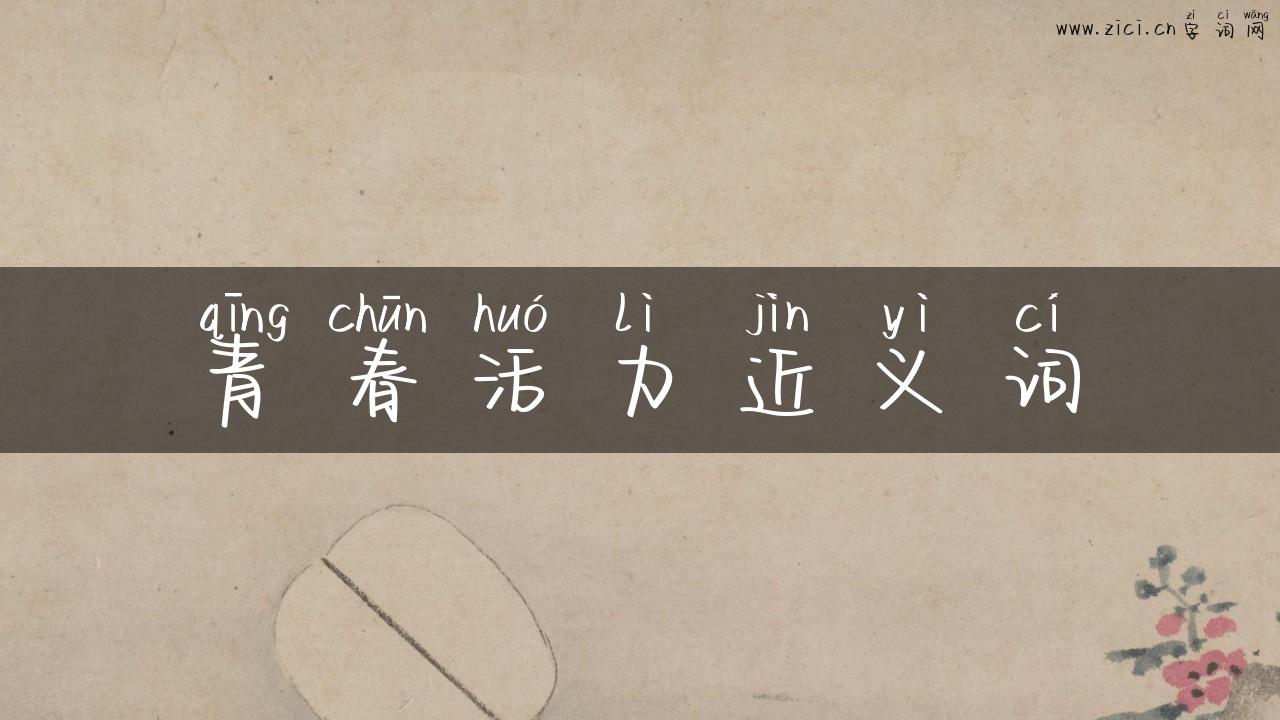 青春活力近义词