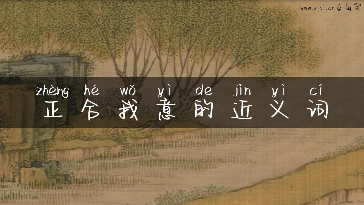 正合我意的近义词