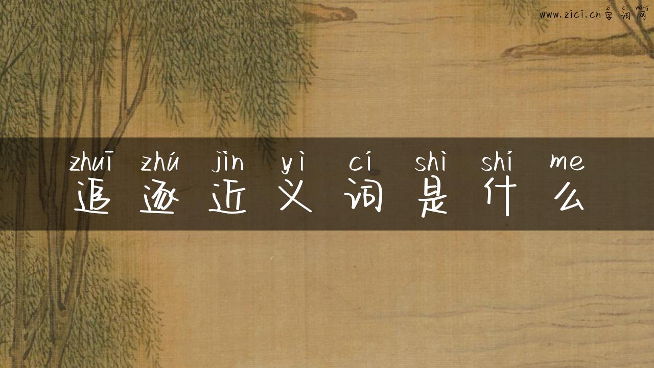 追逐近义词是什么