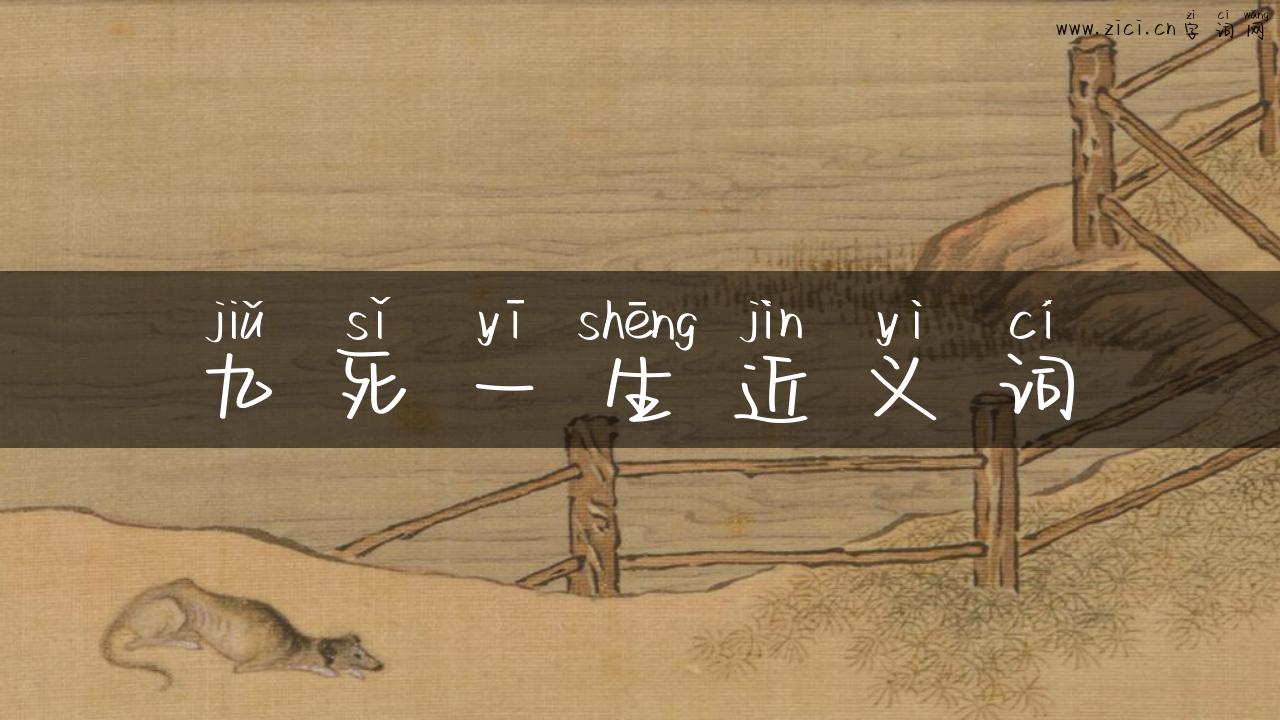 九死一生近义词