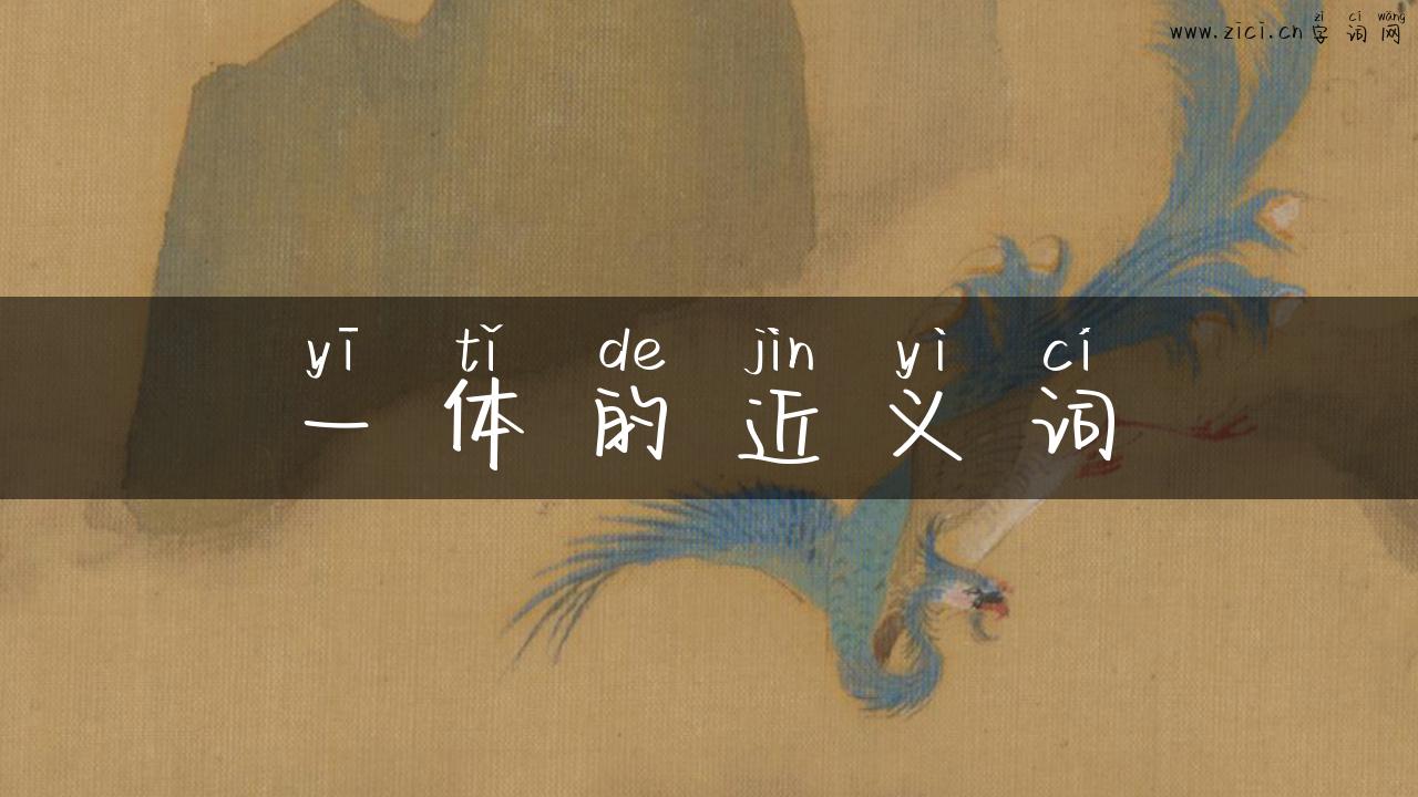 一体的近义词