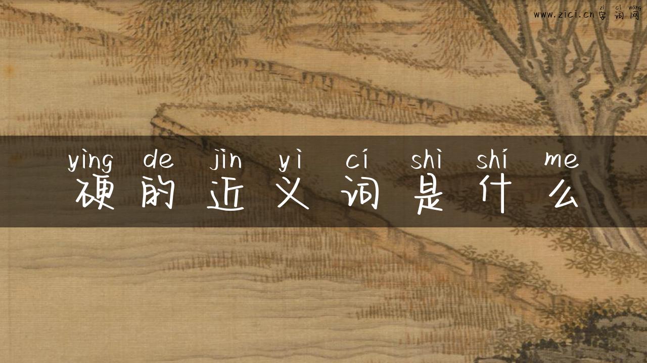 硬的近义词是什么
