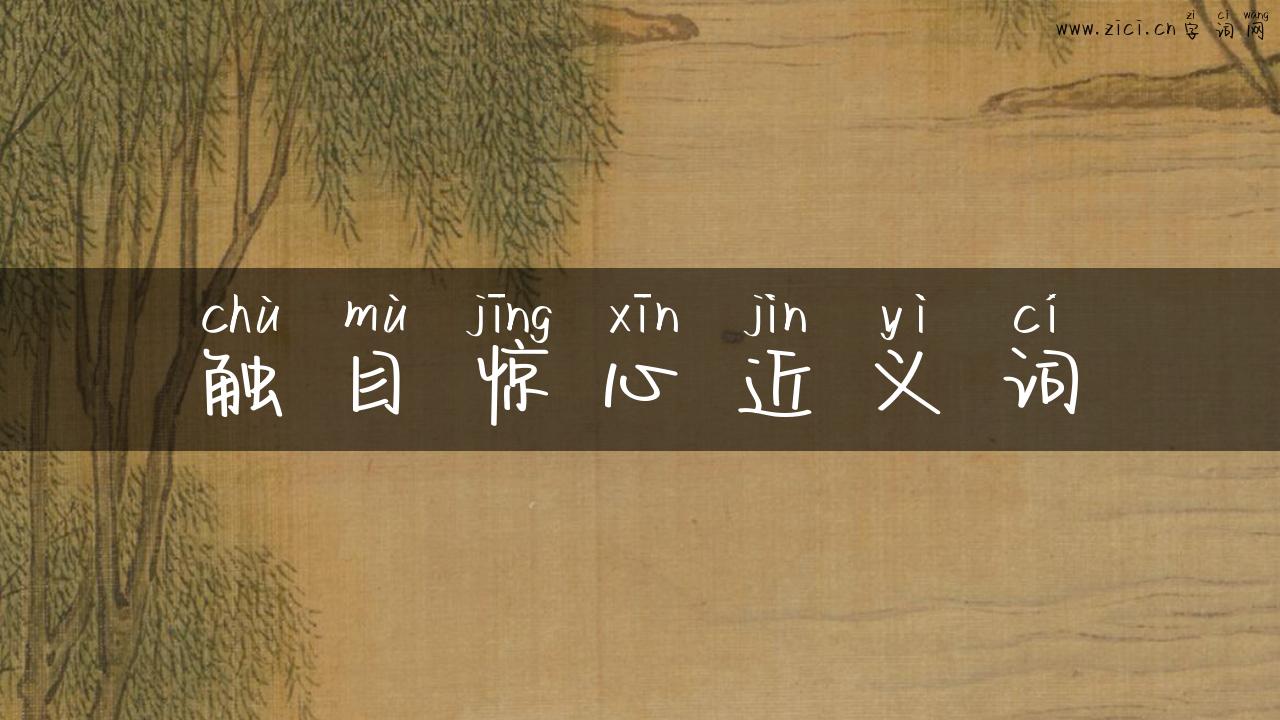 触目惊心近义词