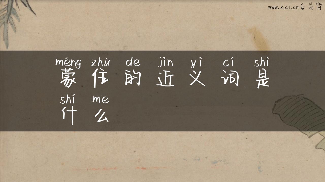 蒙住的近义词是什么