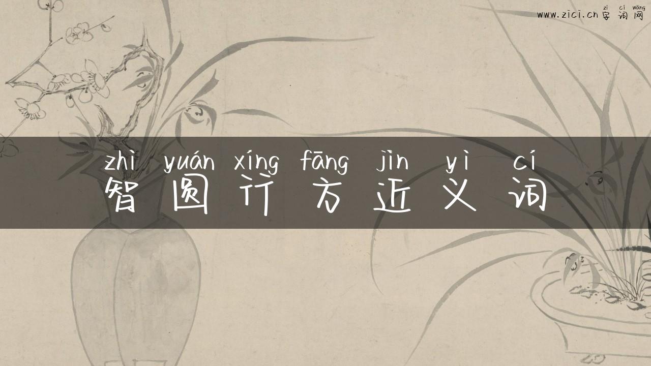 智圆行方近义词