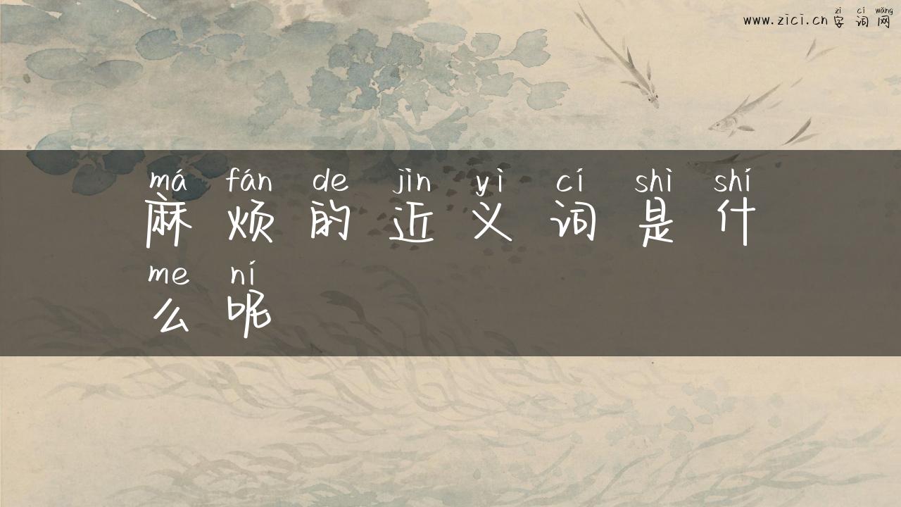麻烦的近义词是什么呢