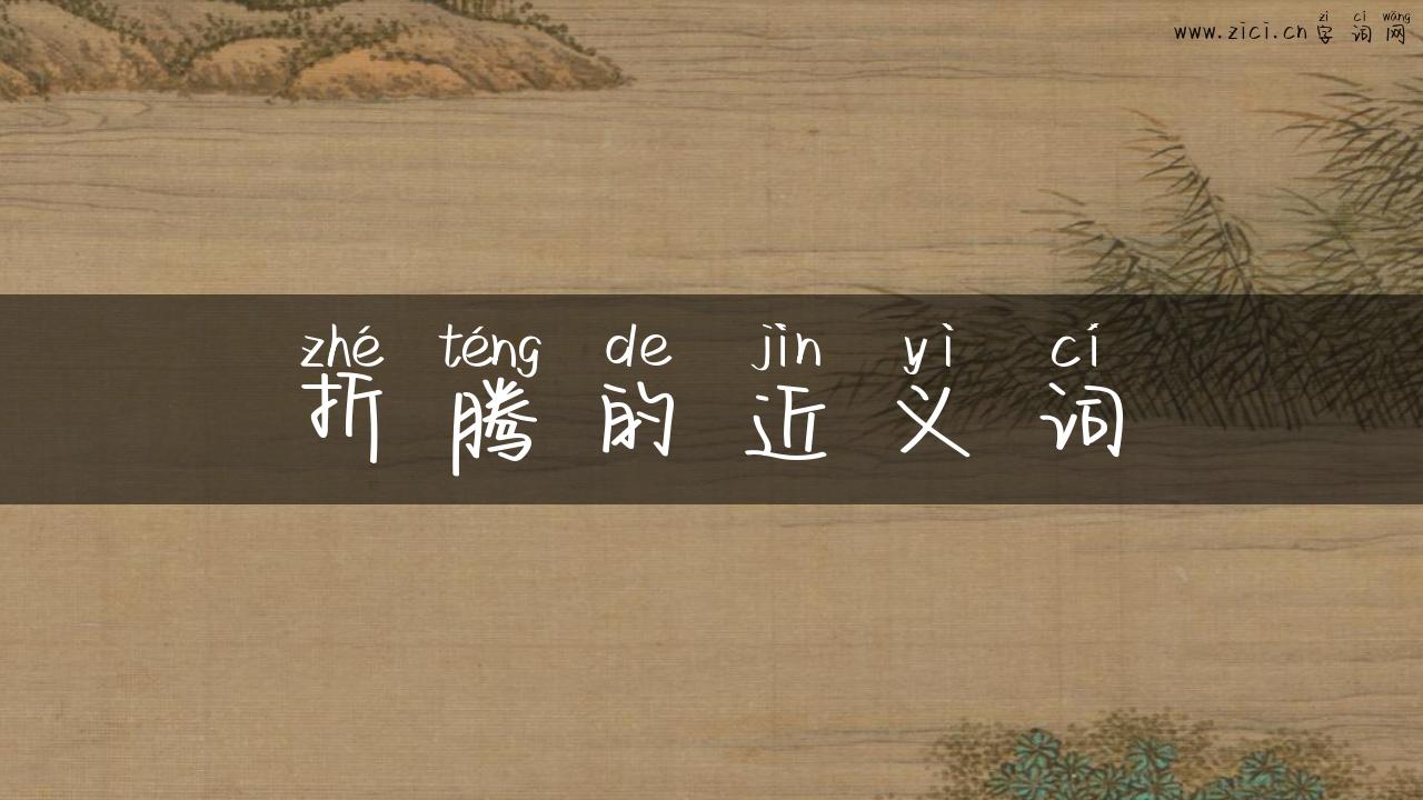 折腾的近义词