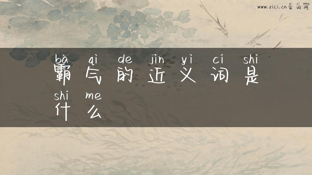 霸气的近义词是什么