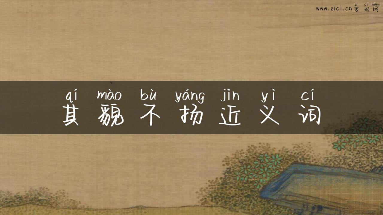 其貌不扬近义词