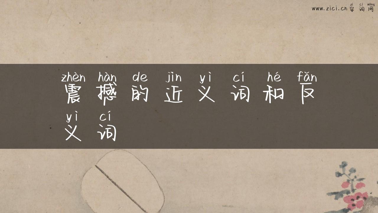 震撼的近义词和反义词